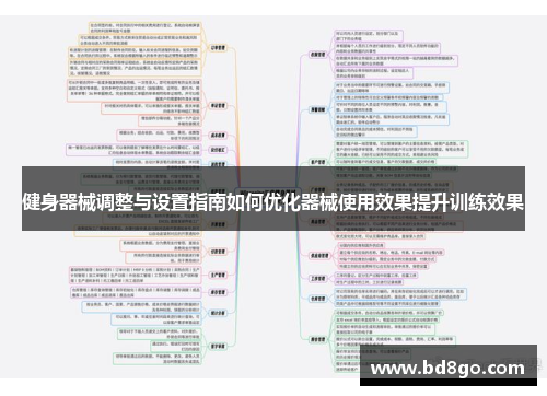 健身器械调整与设置指南如何优化器械使用效果提升训练效果